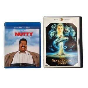 Nutty Professor Blu Ray Eddie Murphy The Never Ending Story DVD Movie Bundle